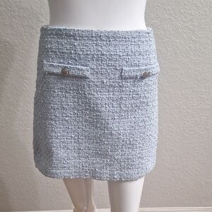 H&M Powder Blue Boulcé Mini Skirt
